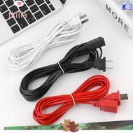 FKILLA AC Power Cord, 2/3/5m Two-pin Power Extension Cord,  Copper PVC Cables