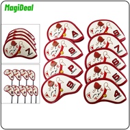 Golf Iron Head Covers Set 9pcs/Set Iron Headcover Golf Iron Club Cover Cat Print