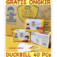 Hebat Sensi Duckbill Kids 40Pcs Masker Anak Sensi Duckbill