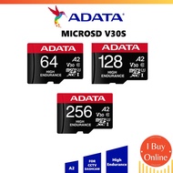 ADATA MicroSD Card V30S High Endurance  CCTV & Car Dashcam High Speed 100/80 MB/s Free Adapter - 256