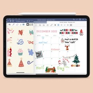 數位 Digital Stickers Christmas Pack 150++,Christmas Stickers,Pre-cropped,Goodnote