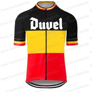 Retro Beer Cycling Jersey 2023 Duvel Short Sleeve Road Bike Shirt Bicycle Tops MTB Maillot Fietskled