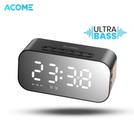 Acome Speaker Bluetooth 5.0 Jam Alarm LED Display Ultra Bass Garansi Resmi 1 Tahun A5