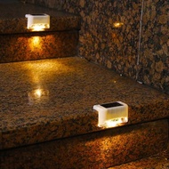[SmarGear] Waterproof Solar Outdoor Courtyard Lamp Stair Wall Lamp 1LED Wall Light Fence Light Decor