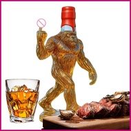 Whiskey Bottle Wide Mouth Glass Liquor Bottle Pourer Whiskey Decanter Stopper for Men Dad Fathers Bi