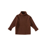 Babycity เสื้อคอเต่าถักสำหรับเด็ก,เสื้อคอเต่าใส่ได้กับทุกชุดเสื้อกันหนาวสีทึบฤดูหนาว DY82237ให้ความอบอุ่น