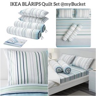 🇲🇾IKEA.my BLÅRIPS Bedding/Bedlinen Set (Single/Queen/King) - Bedsheet, Pillowcase, Bolster Cover