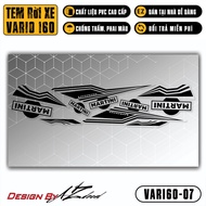 Tem Xe Vario 160 2023 Martini | VAR160-07 | Team Decal Dán Xe Máy Chống Nước Bền Màu Cho Xe Đỏ Đen T