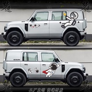 ตกแต่งรถยนต์ด้วยสติกเกอร์ ICAR V23 Astronaut Cartoon Punk Body Car Sticker ดีไซน์การ์ตูนสำหรับตกแต่ง