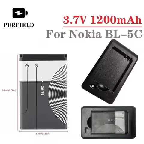 BL-5C Phone Battery акамулятор For Broadcast radio / Nokia 1100 1110 1200 1208 1280 1600 2600 2700 3