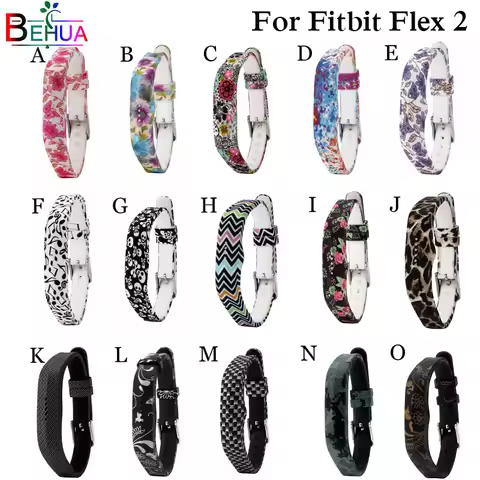High Quality Silicone Classic Wrist Band Watch Strap for Fitbit Flex 2 Watchbands Bracelet Adjustabl