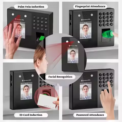 Realand F230 Fingerprint Time Attendance Machine Support EM Card Palm Face Multiple Identifications 