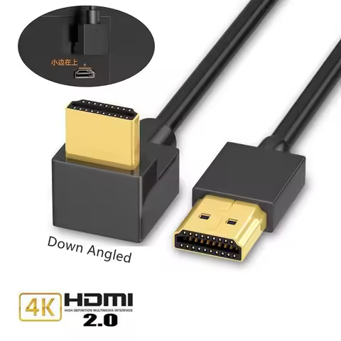 90/270 Degree Angle HDMI Cable 4K/60Hz HDMI-Compatible 2.0 Cable Video Audio HDMI Cable 0.15M 1M 3M 