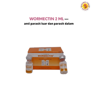 Obat Scabies Kucing dan Kelinci WORMECTIN 2ml 1 Dus isi 12 Vial