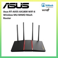 ASUS Router RT-AX55 WiFi 6 Wireless Router AX1800 Router with MU-MIMO OFDMA AiMesh