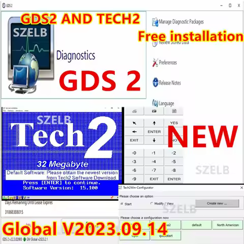 Latest 2023.09 GDS 2 and TECH 2 software for G-M MDI, free download, online installation, activation