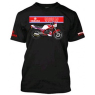 Baju RD350 YPVS Rider Short Sleeves 100% Cotton Black