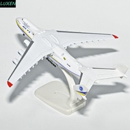 LUXEN AN225 Model Plane, 1/400 Scale Replica Antonov an-225, Static Aircraft Metal Alloy Diecast Mri