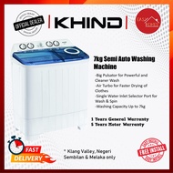 Khind 7kg Semi Auto Washer KWM-717 Mesin Basuh Semi Auto