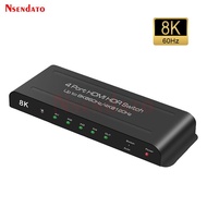 8K HDR HDMI Directional Switch 4 In 1 4K 60Hz 120Hz HDR Conmutador Switcher Switch Box HDMI Splitter 4X1 For PS5 HDTV Monitor PC
