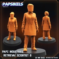 Retrieval Scientist [8]-Vs Humans-Humanoid Human/32mm scale 3D printed miniature PSK