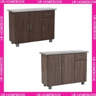 UR HOMEBOOK - FREY 4ft / 1.2m Mosaic Top Low Kitchen Cabinet / Almari Dapur / Low Kitchen Cabinet With Drawer / Kitchen Island / Stove Cabinet / Kabinet Dapur Rendah / Kitchen Organizer / 厨房柜子