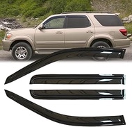 4pcs Original Shatterproof Window Wind Deflectors for Sequoia 08-22,Rain Guards,Nice Looking Window 