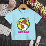 Cartoon Anime Children's Clothes Top Birthday GiftGremlins Gizmo Children T-shirt Summer Short Sleev