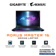 AORUS Master 16 Gaming Laptop QHD+ 16" 275HX | RTX 5090 24G / RTX 5080 16G | DDR5 32GB | 2TB SSD | W