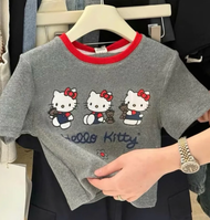 Áo Thun Form Fit Baby Tee Hello Kitty cotton co giãn 4 chiều