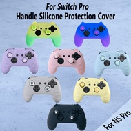 For Nintendo Switch Pro Handle Silicone Protective Cover Soft Cute Rocker Hat Gamepad Sticker NS Game Controller Case Accessories