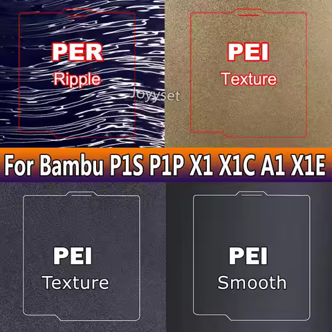 for Bambu Lab P2S P1S P1P X1 A1 Build Plate Smooth PEI PEO PET Spring Steel Sheet for Bambulab Bambo