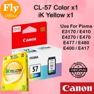 Canon CL-57 / CL57 Original Ink Cartridge + 1 Ream iK Yellow A4 Paper (500pcs) Canon Pixma E400 E410 E460 E470 E480