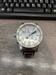 [二手品]NIXON 51-30 CHRONO LEATHER大錶面手錶