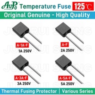 CHIP 20PCS Original AUPO 125C Thermal Fuse Kit 1A 2A 3A 5A 250V Temperature Fuses Switch RH 125 C De