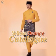 (CHAT SEBELUM ORDER) SENNA BAJU MELAYU ELRAH (YELLOW/ORANGE CATALOG) by Elrah Exclusive