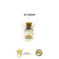 Pure Gold 9999 Fine Gold Bean 0.1gram (High Polish) (Free Bottle)