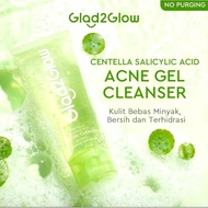Glad2Glow Centella Salicylic Acid Acne Gel Cleanser 70ml Facial Wash Face wash G2G face wash Acne bl