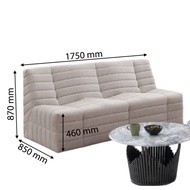Furniture Direct JOEY 123 Seater TOGO design Relax Sofa-Beige