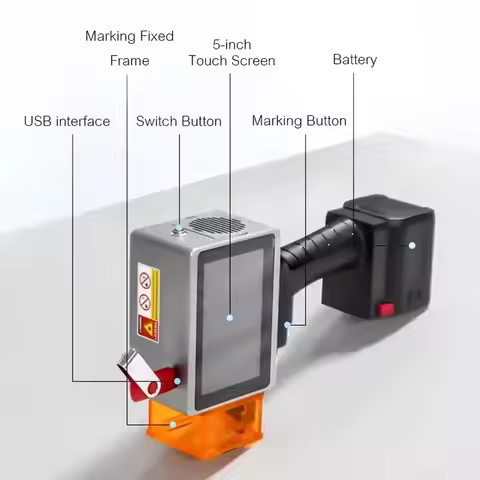 L4pro Metal Aluminum Small Laser Marker Handheld Portable Laser Marking Machine Expiration Date Logo