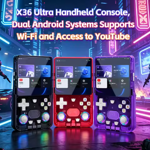 X36Ultra Retro Handheld Console Android 10.0 WiFi 4.2" IPS YouTube TikTok 128G Portable Gaming Devic