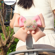 NANASALONNN Motorcycle Rear Seat Decoration Monster and Bowknot Bow for Scooter Electric Bike Tail S