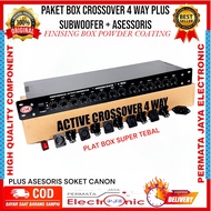 Paket Box Crossover 4 Way Plus Subwoofer Asessoris Socet Canon Plat Box Super Tebal