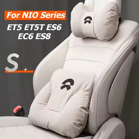 ‌For NIO ET5 ET5T ES6 EC6 ES8 Headrest Pillow Leather Car Neck Pillow Seat Waist Pillows Lumbar Supp