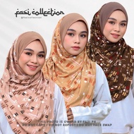 FASI HEGIRA PRINT SO TRELLA Ribbed Knitted Hegira Inspired Instant Hijab Malaysian Sukob Misre Chiff