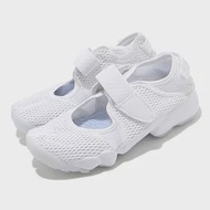 Nike 休閒鞋 Air Rift BR 運動 女鞋 低筒 透氣 忍者鞋 氣墊 復古 魔鬼氈 懶人鞋 848386100 22cm WHITE/PURE PLATINUM