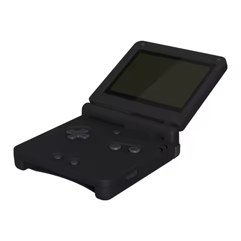 eXtremeRate Black Replacement Housing Shell for Gameboy Advance SP (GBA SP)
