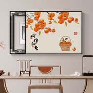 Persimmon Ruyi Electric Meter Box Decorative Painting Blocking Distribution Box Sliding Switch Box P