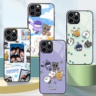 TXT TOMORROW X TOGETHER 02 Glass Phone Case For Iphone 11 12 Mini 13 14 Plus 15 16 17 Pro Max Cover