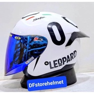 Helm Half Face KYT Kyoto R Solid Polos Leopard Original
